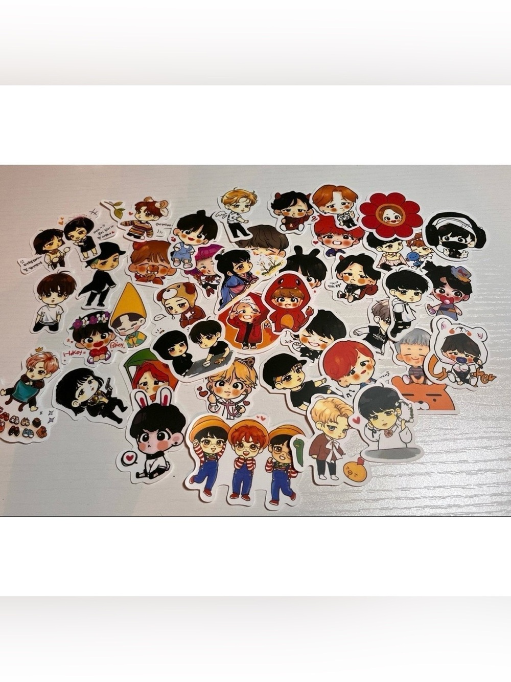 Cute BTS Cartoon Chibi Stickers
